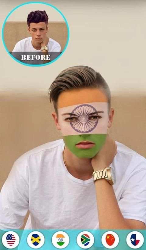 Flag On Face Photo Booth screenshot 5
