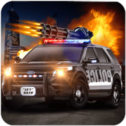 ikon Polisi mengejar mobil 3D