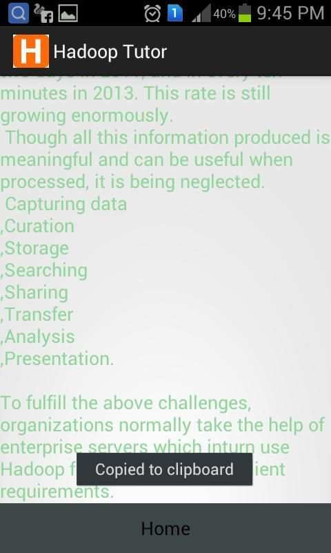 Hadoop Tutor screenshot 2