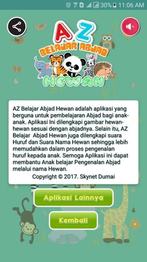 AZ Belajar Abjad Nama Hewan screenshot 3