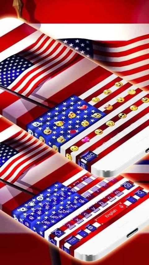 American Flag Emoji Keyboard screenshot 3
