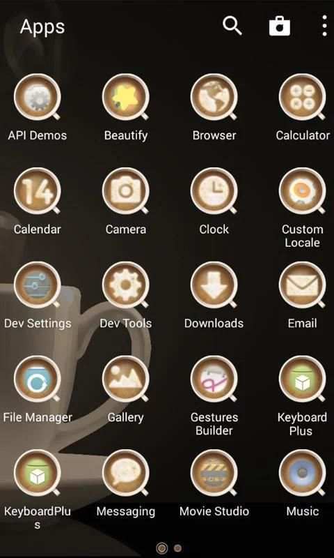 Solo Launcher Coffee स्क्रीनशॉट 1