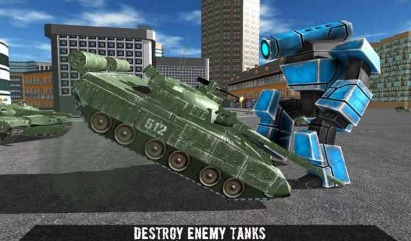 Flying Robot Police Car Driver screenshot 2