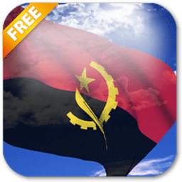 3D Angola Flag Live Wallpaper
