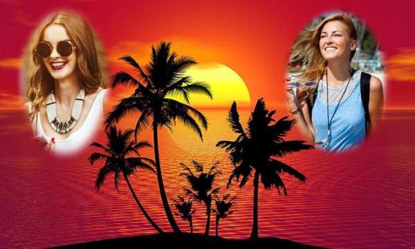 Sunset Photo Collage Maker स्क्रीनशॉट 1