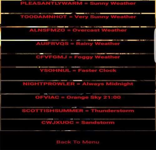 GTA San Andreas PC Cheats screenshot 2