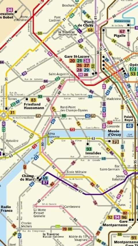 Paris Bus Map screenshot 1