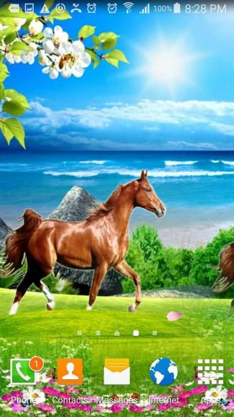 Horses Live Wallpaper स्क्रीनशॉट 4
