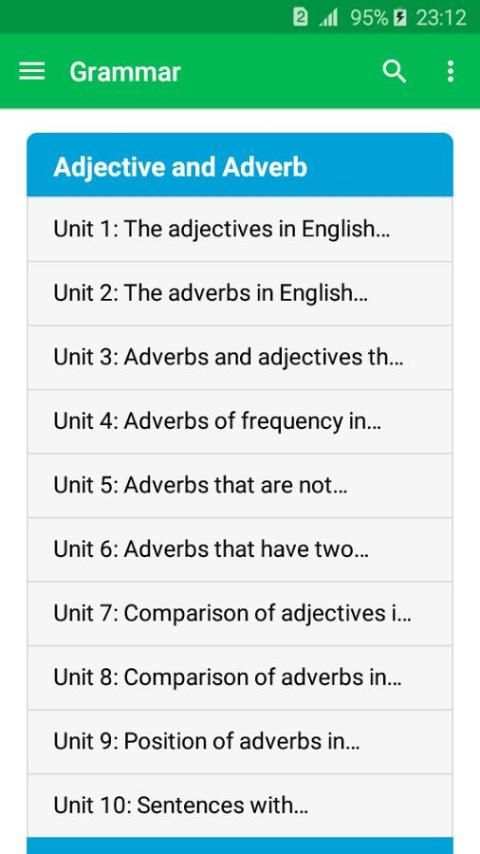 English Grammar and Vocabulary скриншот 7