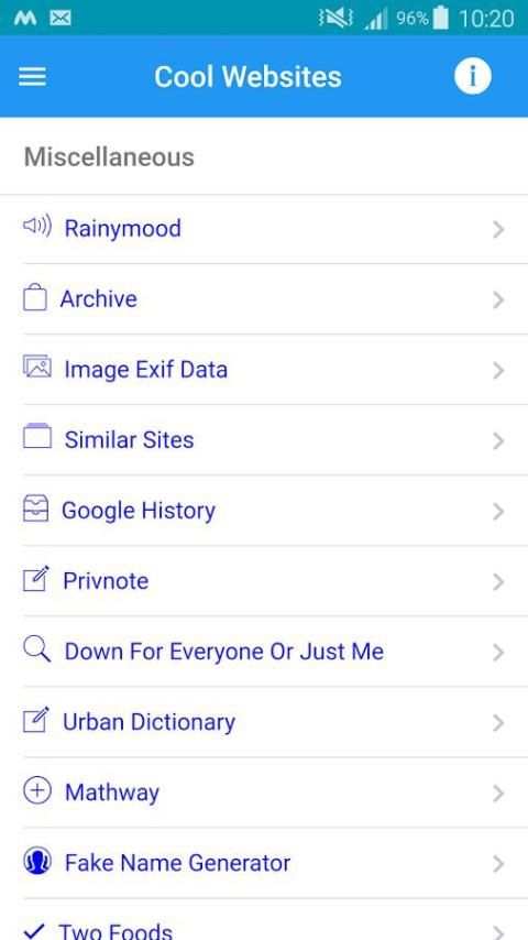 Cool Websites screenshot 3