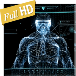 Black Blue Crysis 3D Live WP icon