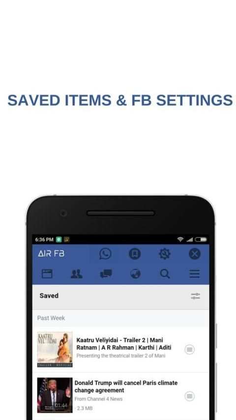 Air for facebook screenshot 1