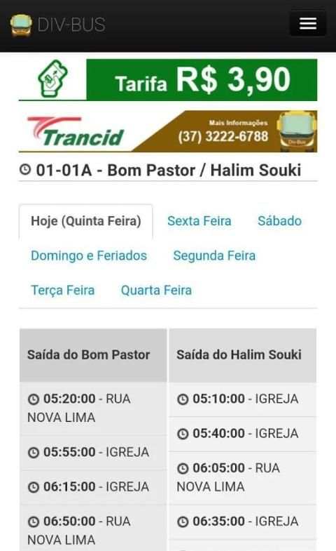 DIV-BUS - Linhas de Ônibus MG screenshot 1