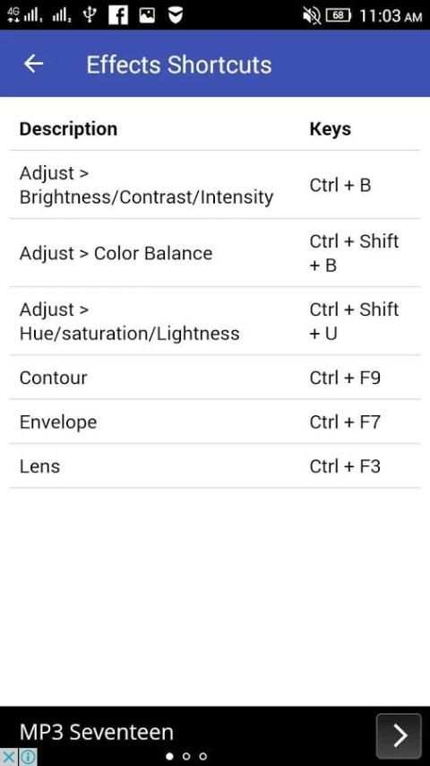 Corel Draw X6 Shortcut Keys скриншот 2