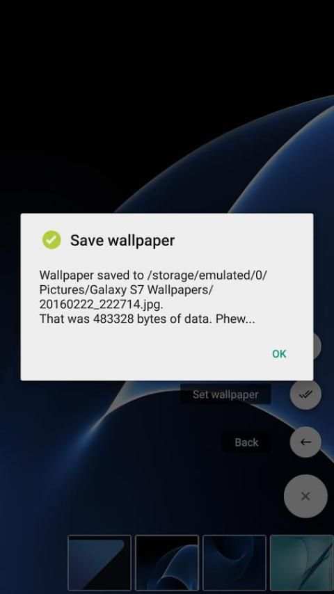 Stock Galaxy S7 Wallpapers 4 تصوير الشاشة
