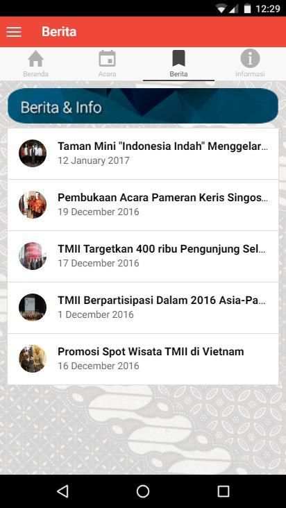 TMII Apps Beta screenshot 2