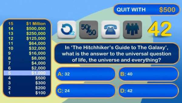 I want to be a Millionaire screenshot 1