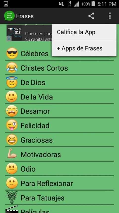 Frases para Whatsapp скриншот 1