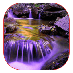 Purple Waterfall Wallpaper आइकन