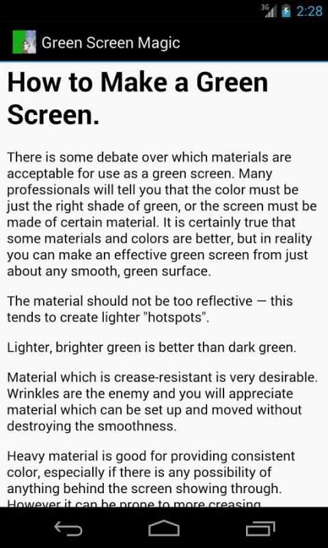 Chroma Key स्क्रीनशॉट 1