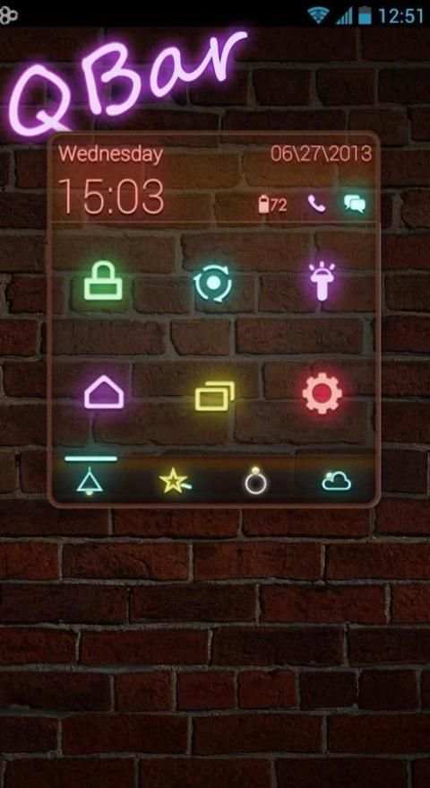 Q Bar Toucher Pro Theme स्क्रीनशॉट 4
