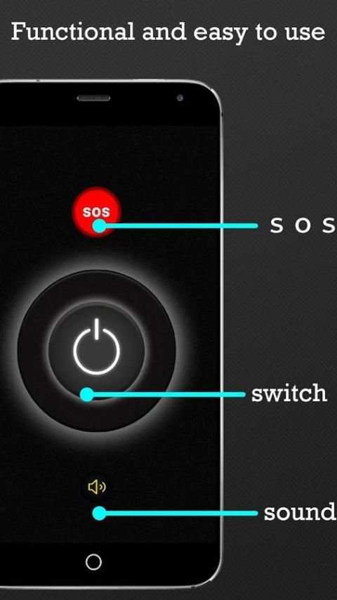 SOS Flashlight स्क्रीनशॉट 4