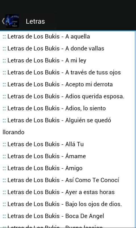 Los Bukis Letras & Musica screenshot 1