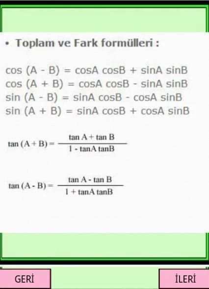YGS LYS Matematik Formülleri screenshot 4