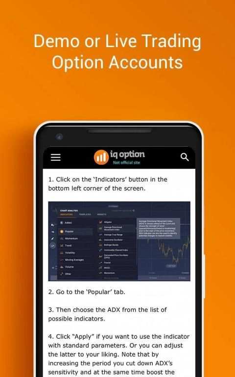 About IQ Option - trading Guide Unofficial(!) screenshot 1