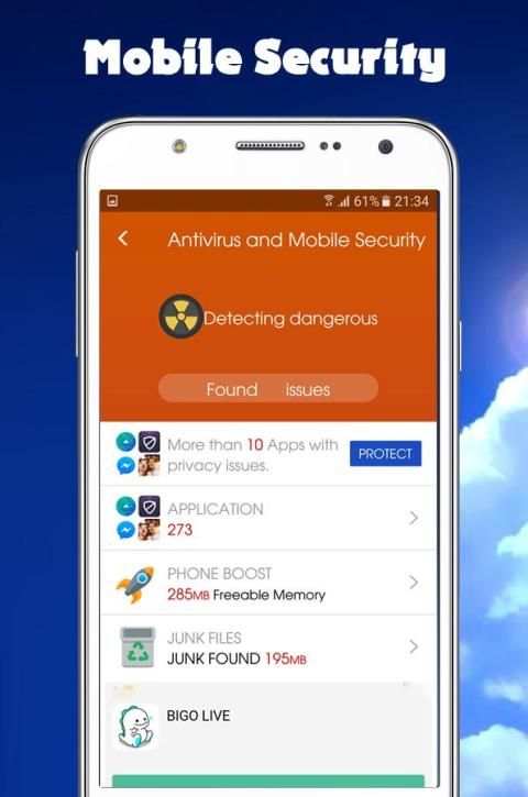 Mobile Security & Antivirus 2 تصوير الشاشة