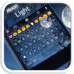 Full Moon Emoji Keyboard Theme