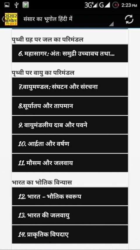 World Geography Hindi - V 2 screenshot 4