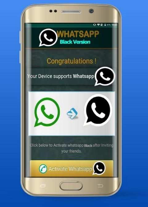 واتس آب بلس أسود جديد screenshot 1