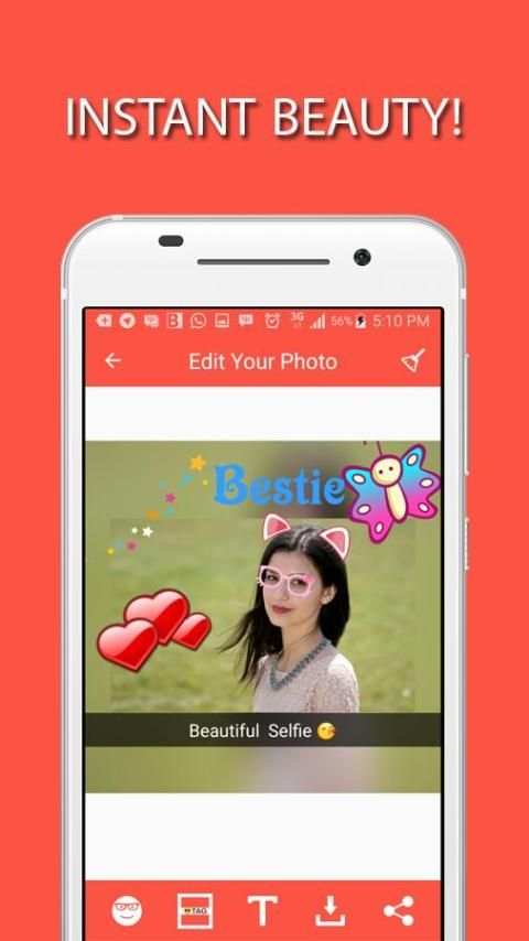 Bestie Insta Beauty Camera скриншот 2
