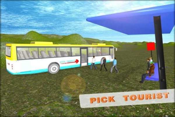 Tourist Bus Offroad Driving 3D screenshot 3