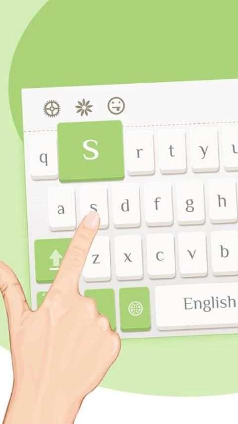 Simple Green Theme Keyboard скриншот 2