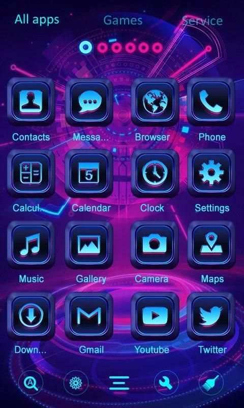 Led Tech GO Launcher 2 تصوير الشاشة