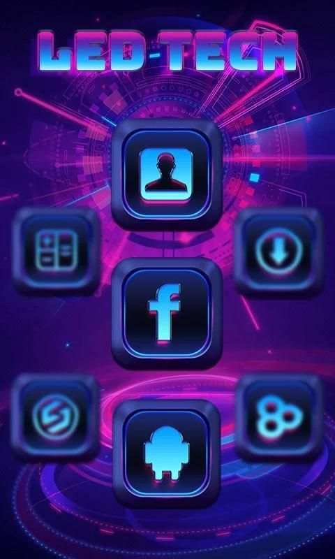 Led Tech GO Launcher 5 تصوير الشاشة