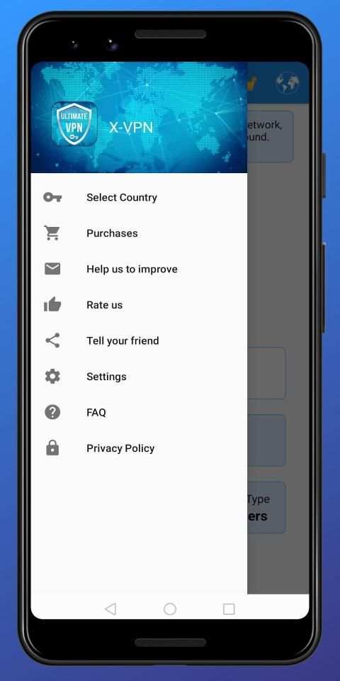 X-VPN - Free VPN Client screenshot 1