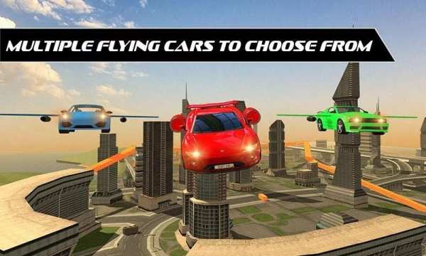 Flying Car Racing Shooting War скриншот 10