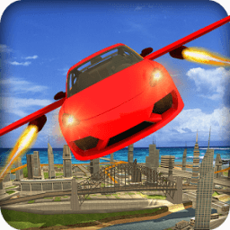 ikon Flying Car Racing Shooting War