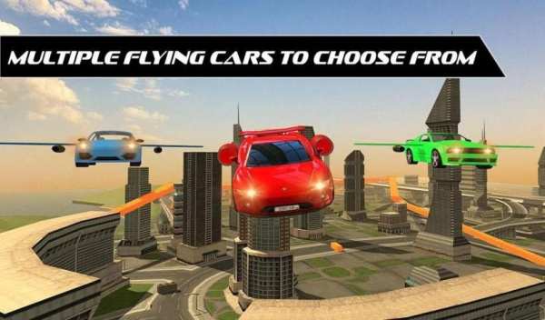 Flying Car Racing Shooting War 5 تصوير الشاشة
