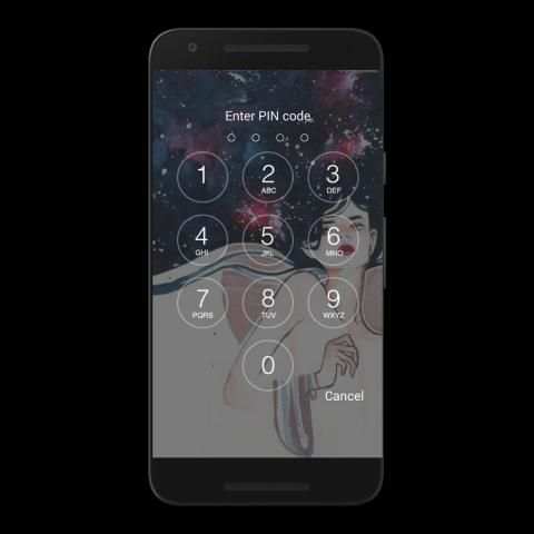 Girl Lock screen 4 تصوير الشاشة