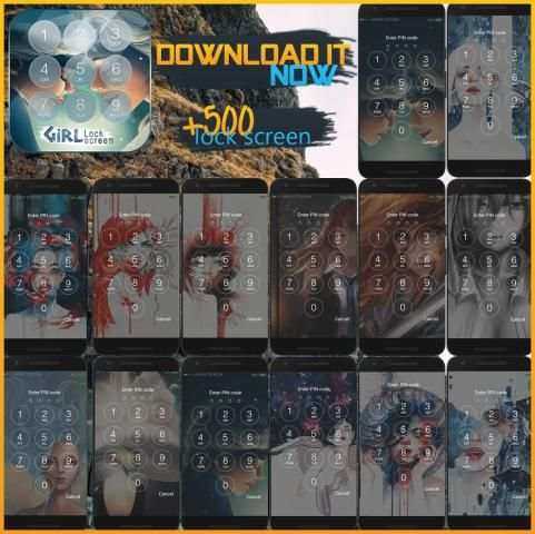 Girl Lock screen 8 تصوير الشاشة