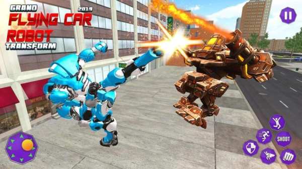 Flying Grand Robot Car Transform Fight 2019 स्क्रीनशॉट 2