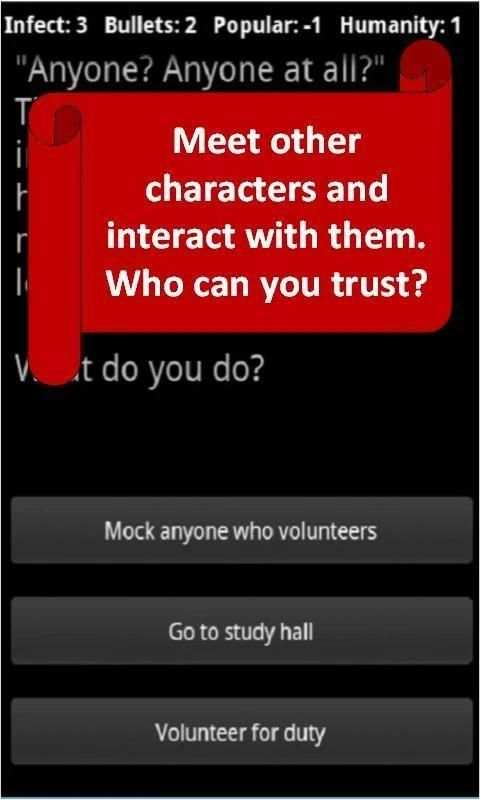 Zombie High: Choices Game RPG screenshot 2
