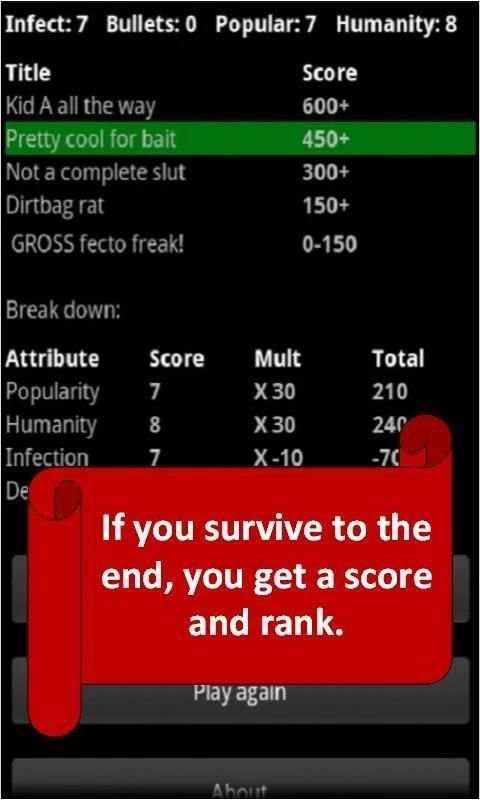 Zombie High: Choices Game RPG screenshot 1
