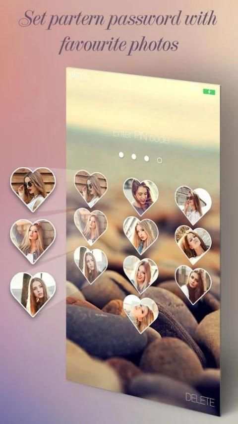 Photo Pattern Lock Screen screenshot 2