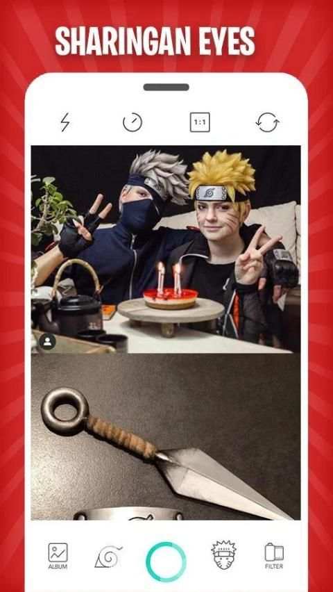 Sharingan Eyes & Rasengan Camera Photo Editor screenshot 4