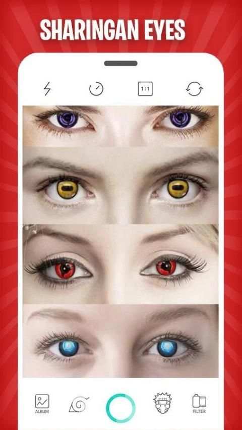 Sharingan Eyes & Rasengan Camera Photo Editor screenshot 2